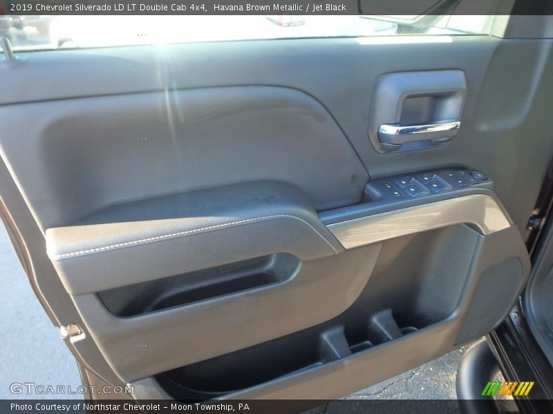 Havana Brown Metallic / Jet Black 2019 Chevrolet Silverado LD LT Double Cab 4x4