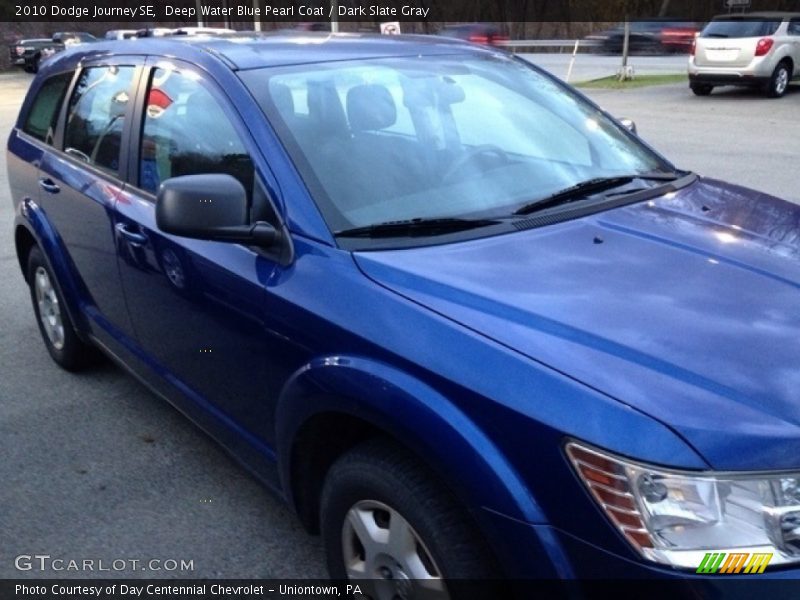 Deep Water Blue Pearl Coat / Dark Slate Gray 2010 Dodge Journey SE