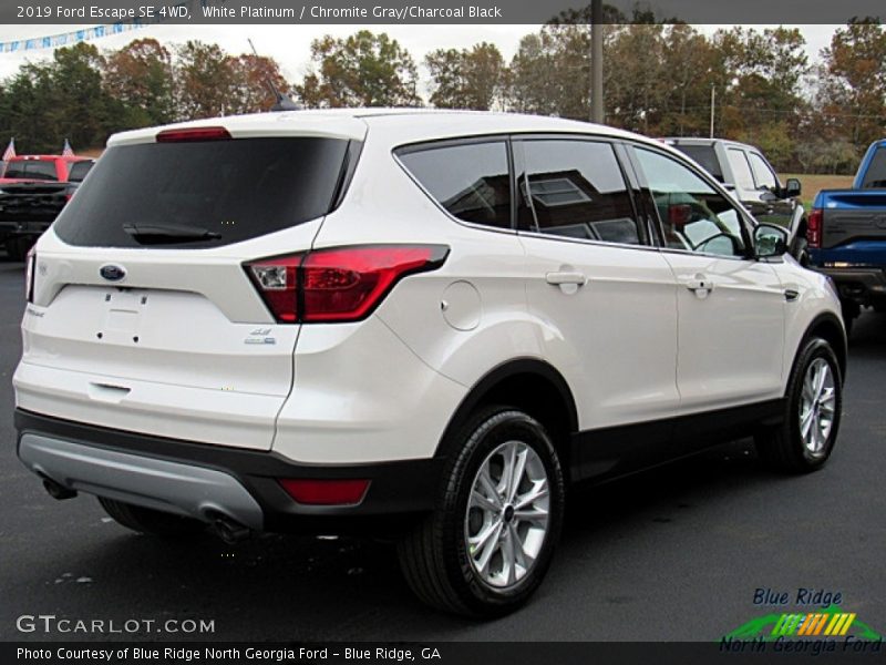 White Platinum / Chromite Gray/Charcoal Black 2019 Ford Escape SE 4WD