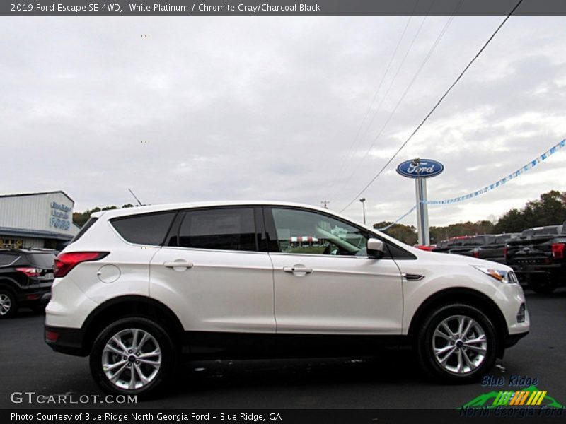 White Platinum / Chromite Gray/Charcoal Black 2019 Ford Escape SE 4WD