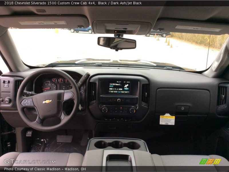 Black / Dark Ash/Jet Black 2018 Chevrolet Silverado 1500 Custom Crew Cab 4x4