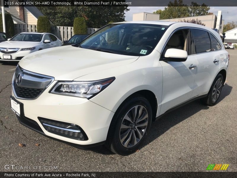 White Diamond Pearl / Parchment 2016 Acura MDX SH-AWD Technology