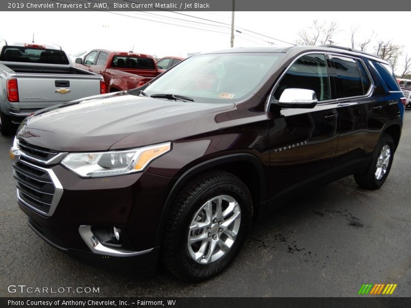 Black Current Metallic / Jet Black 2019 Chevrolet Traverse LT AWD