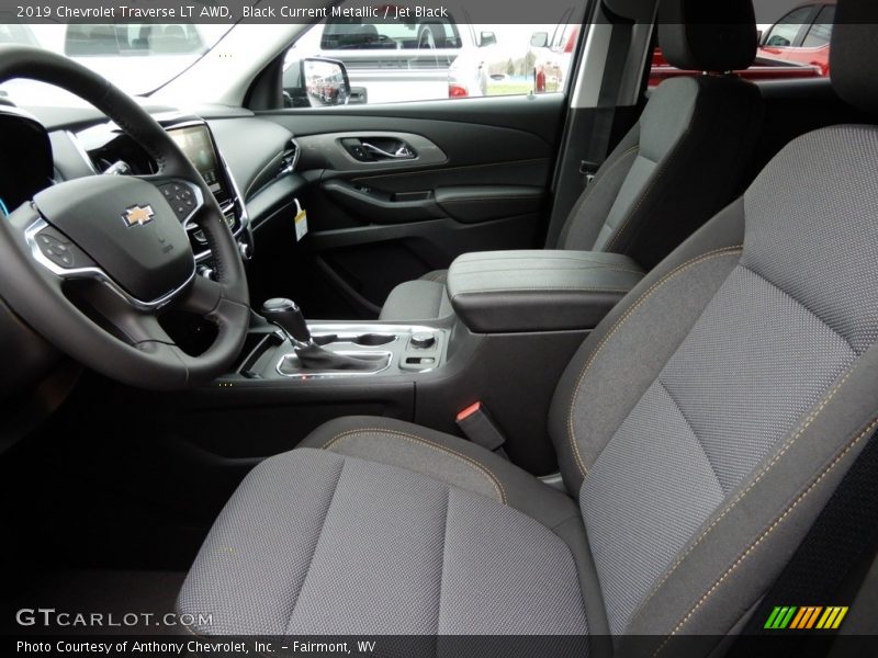 Black Current Metallic / Jet Black 2019 Chevrolet Traverse LT AWD