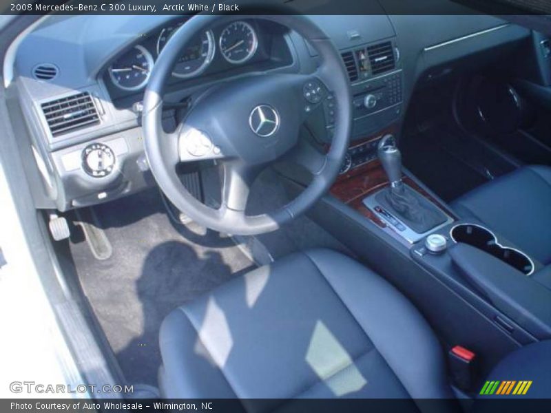 Arctic White / Black 2008 Mercedes-Benz C 300 Luxury