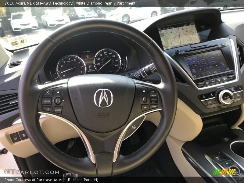 White Diamond Pearl / Parchment 2016 Acura MDX SH-AWD Technology