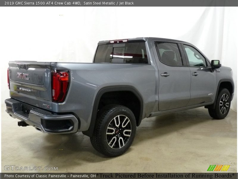 Satin Steel Metallic / Jet Black 2019 GMC Sierra 1500 AT4 Crew Cab 4WD