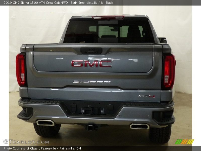 Satin Steel Metallic / Jet Black 2019 GMC Sierra 1500 AT4 Crew Cab 4WD