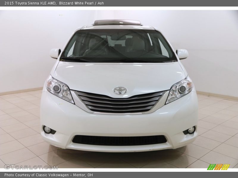 Blizzard White Pearl / Ash 2015 Toyota Sienna XLE AWD