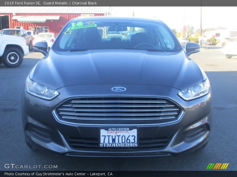 Guard Metallic / Charcoal Black 2016 Ford Fusion SE