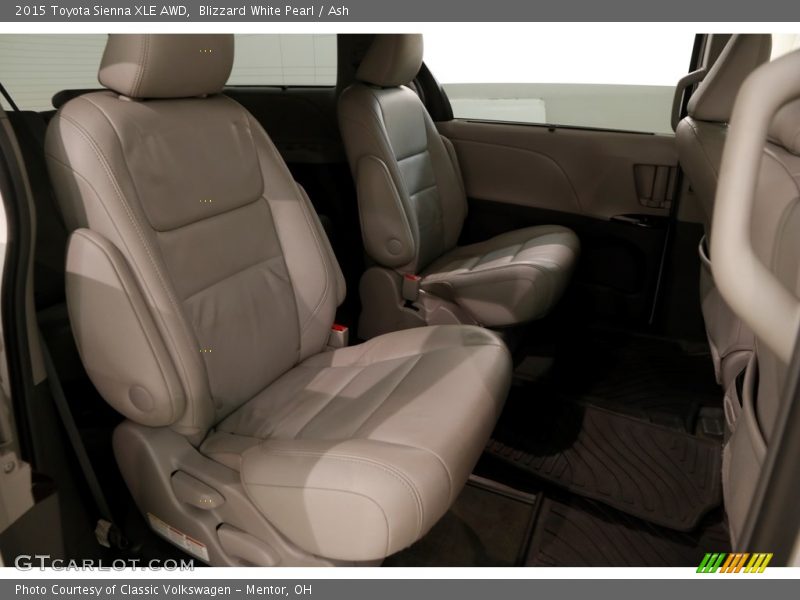 Blizzard White Pearl / Ash 2015 Toyota Sienna XLE AWD