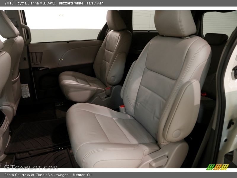 Blizzard White Pearl / Ash 2015 Toyota Sienna XLE AWD