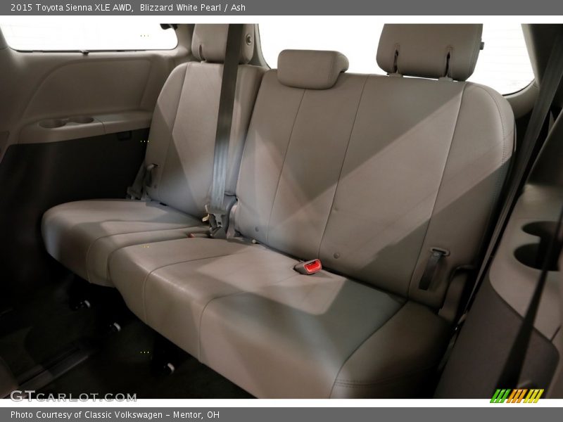 Blizzard White Pearl / Ash 2015 Toyota Sienna XLE AWD