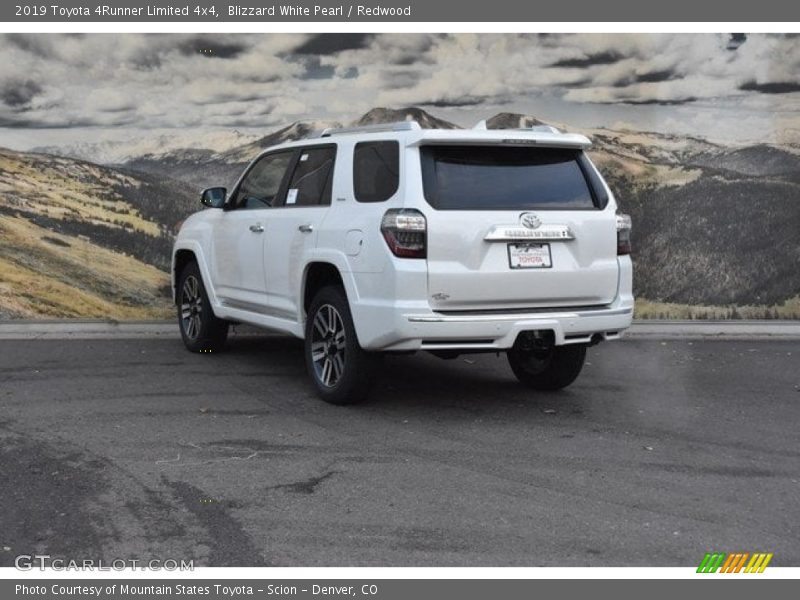 Blizzard White Pearl / Redwood 2019 Toyota 4Runner Limited 4x4