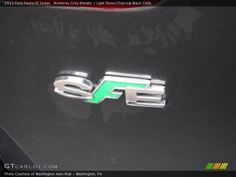Monterey Grey Metallic / Light Stone/Charcoal Black Cloth 2011 Ford Fiesta SE Sedan