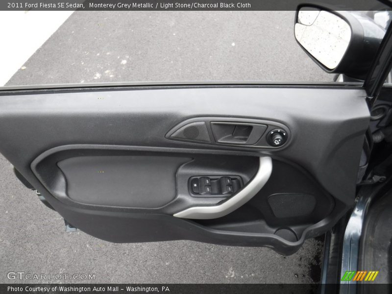 Monterey Grey Metallic / Light Stone/Charcoal Black Cloth 2011 Ford Fiesta SE Sedan