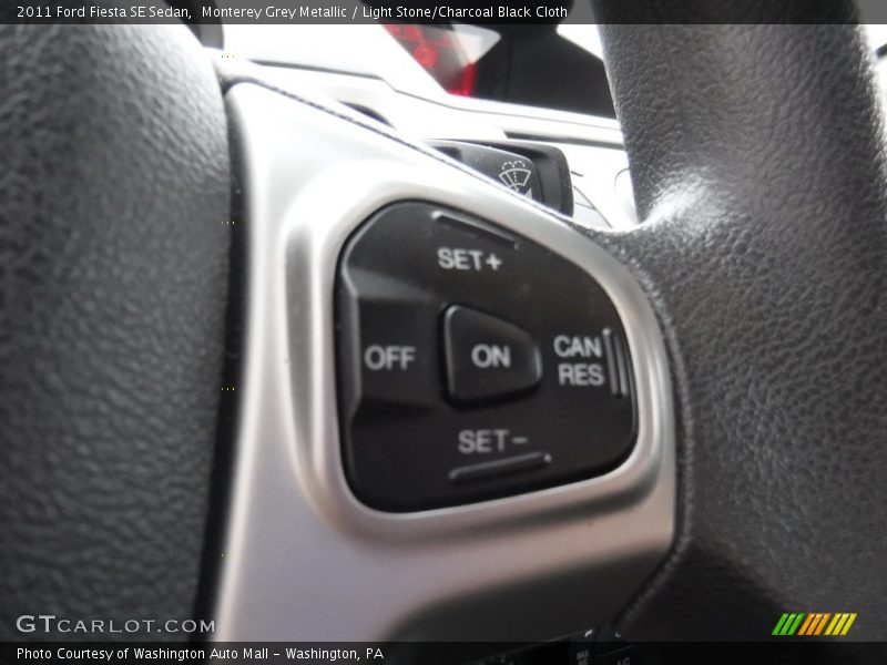 Monterey Grey Metallic / Light Stone/Charcoal Black Cloth 2011 Ford Fiesta SE Sedan