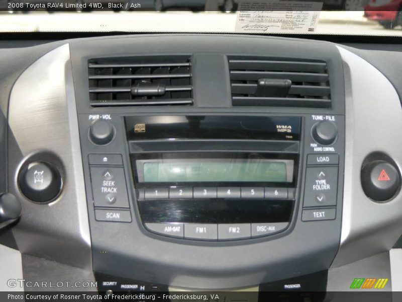 Black / Ash 2008 Toyota RAV4 Limited 4WD