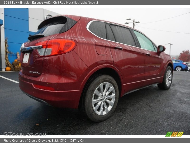 Chili Red Metallilc / Light Neutral 2018 Buick Envision Essence AWD