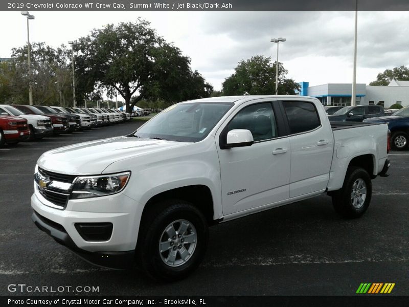 Summit White / Jet Black/Dark Ash 2019 Chevrolet Colorado WT Crew Cab