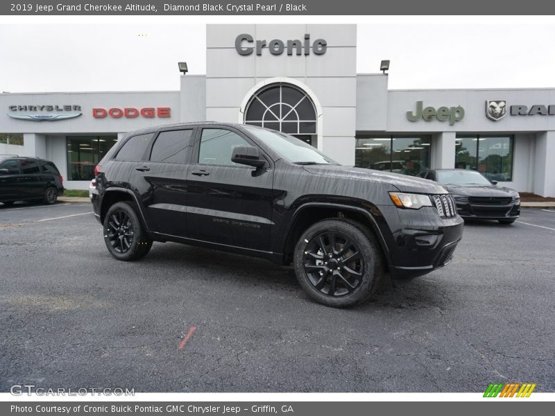 Diamond Black Crystal Pearl / Black 2019 Jeep Grand Cherokee Altitude