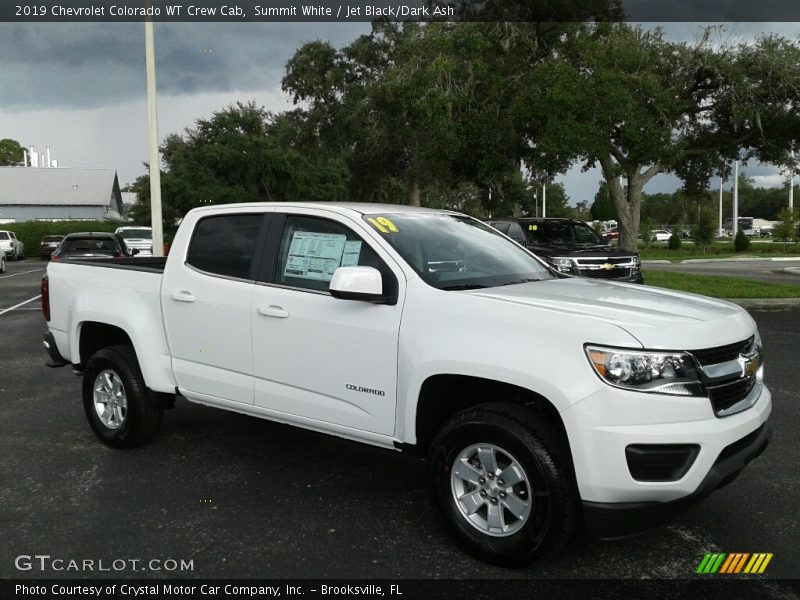 Summit White / Jet Black/Dark Ash 2019 Chevrolet Colorado WT Crew Cab