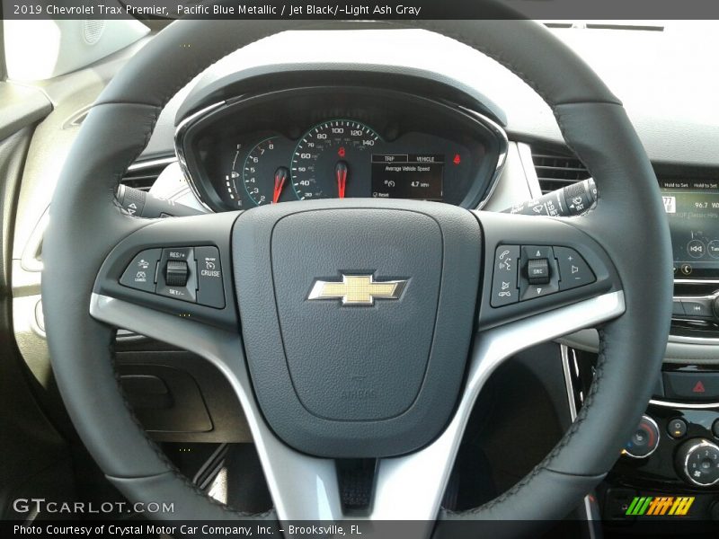 Pacific Blue Metallic / Jet Black/­Light Ash Gray 2019 Chevrolet Trax Premier