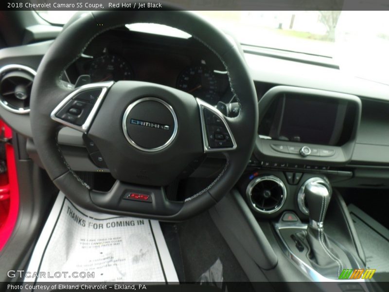 Red Hot / Jet Black 2018 Chevrolet Camaro SS Coupe