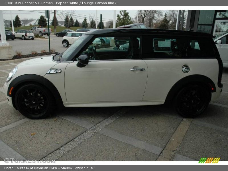 Pepper White / Lounge Carbon Black 2008 Mini Cooper S Clubman