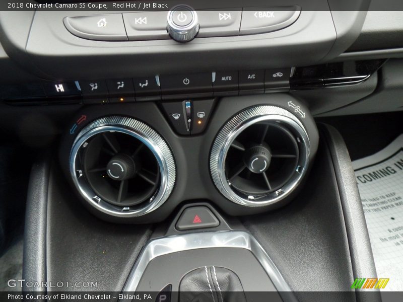 Controls of 2018 Camaro SS Coupe
