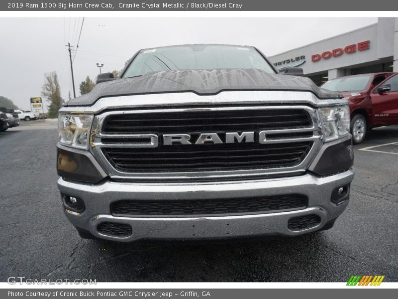 Granite Crystal Metallic / Black/Diesel Gray 2019 Ram 1500 Big Horn Crew Cab