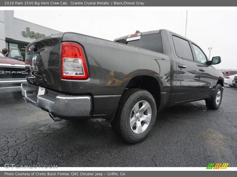 Granite Crystal Metallic / Black/Diesel Gray 2019 Ram 1500 Big Horn Crew Cab