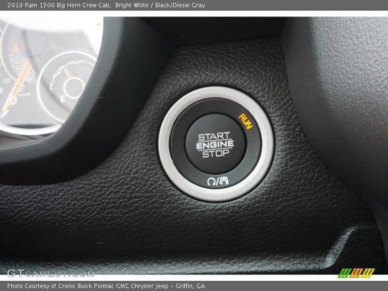 Bright White / Black/Diesel Gray 2019 Ram 1500 Big Horn Crew Cab