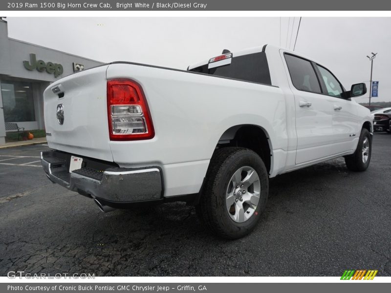 Bright White / Black/Diesel Gray 2019 Ram 1500 Big Horn Crew Cab