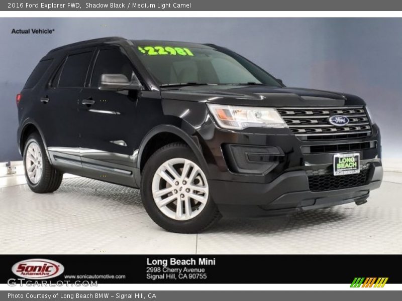 Shadow Black / Medium Light Camel 2016 Ford Explorer FWD