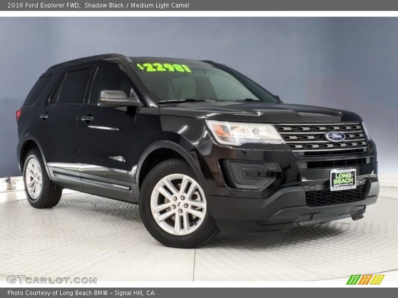 Shadow Black / Medium Light Camel 2016 Ford Explorer FWD