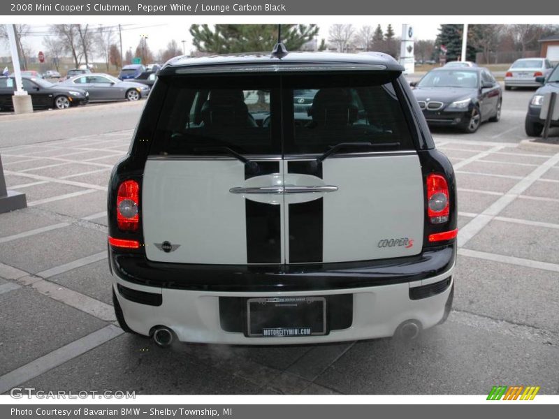 Pepper White / Lounge Carbon Black 2008 Mini Cooper S Clubman