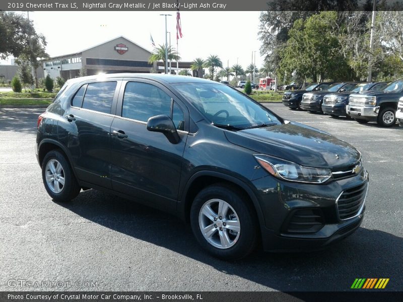 Nightfall Gray Metallic / Jet Black/­Light Ash Gray 2019 Chevrolet Trax LS