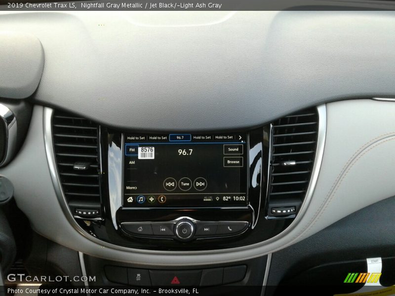 Nightfall Gray Metallic / Jet Black/­Light Ash Gray 2019 Chevrolet Trax LS