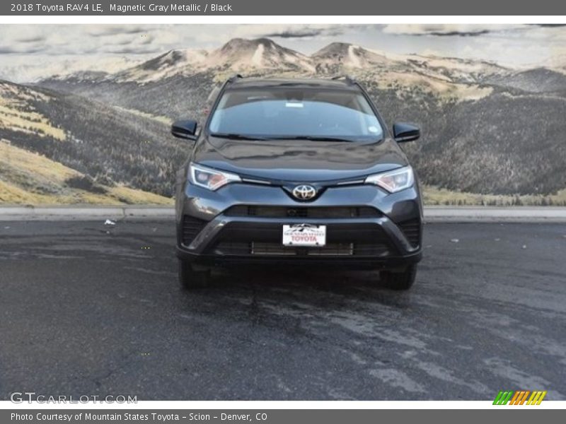 Magnetic Gray Metallic / Black 2018 Toyota RAV4 LE