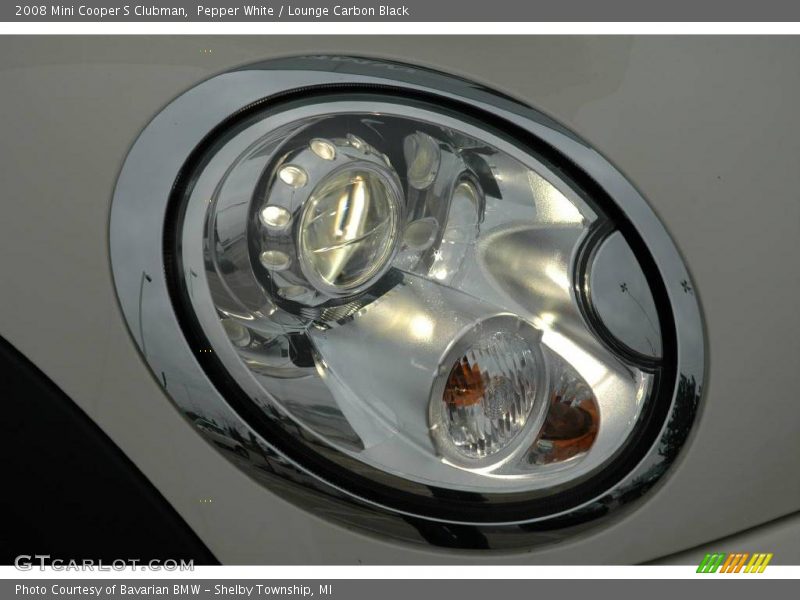 Pepper White / Lounge Carbon Black 2008 Mini Cooper S Clubman