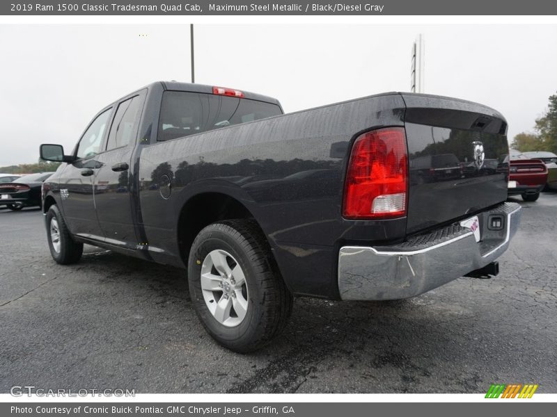 Maximum Steel Metallic / Black/Diesel Gray 2019 Ram 1500 Classic Tradesman Quad Cab