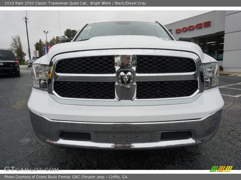 Bright White / Black/Diesel Gray 2019 Ram 1500 Classic Tradesman Quad Cab