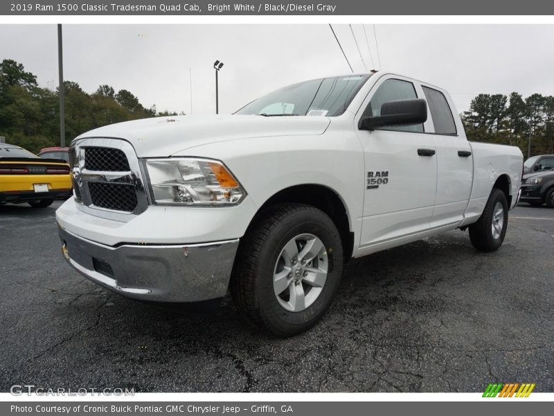 Bright White / Black/Diesel Gray 2019 Ram 1500 Classic Tradesman Quad Cab