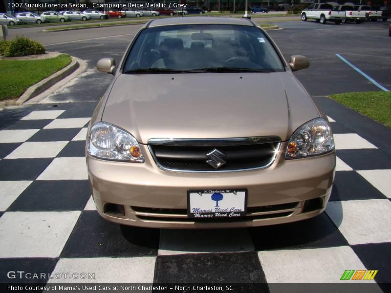 Champagne Beige Metallic / Grey 2007 Suzuki Forenza Sedan