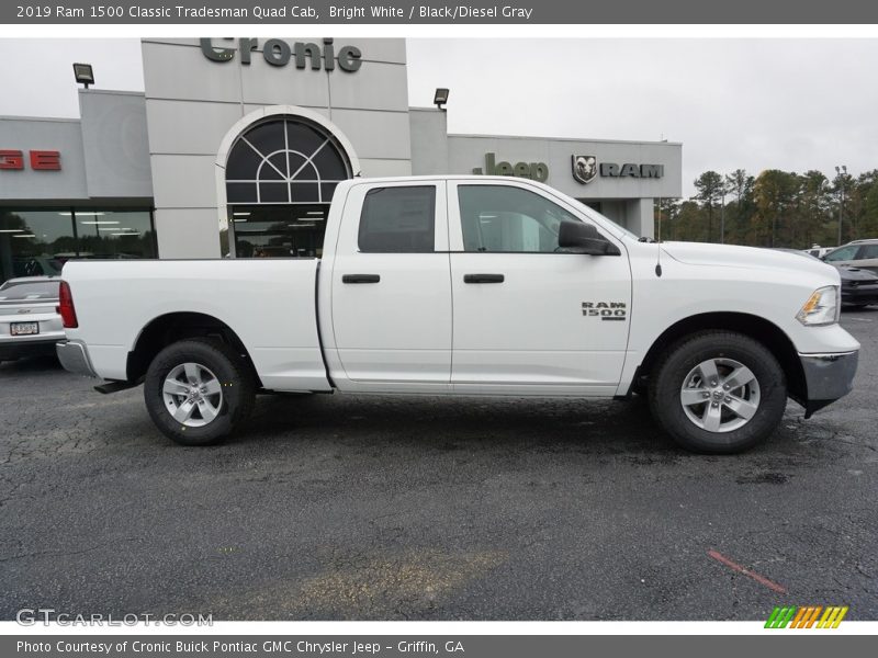 Bright White / Black/Diesel Gray 2019 Ram 1500 Classic Tradesman Quad Cab