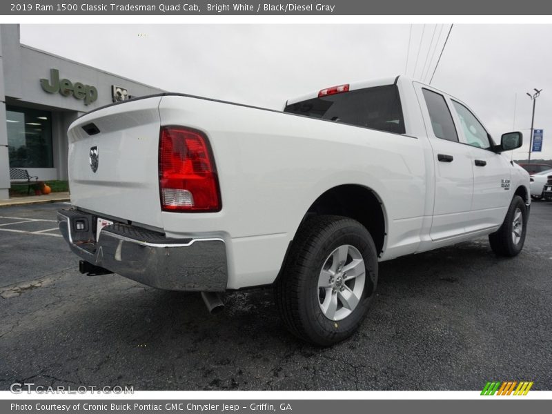 Bright White / Black/Diesel Gray 2019 Ram 1500 Classic Tradesman Quad Cab