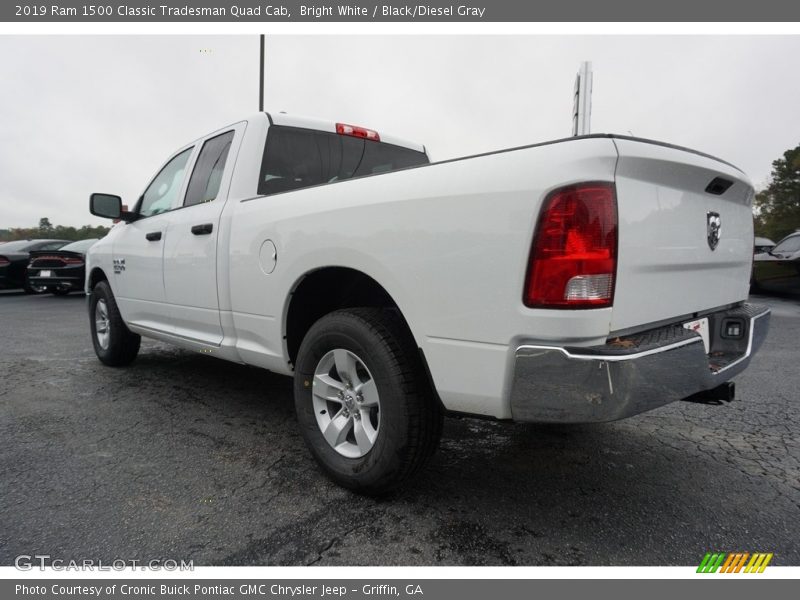 Bright White / Black/Diesel Gray 2019 Ram 1500 Classic Tradesman Quad Cab