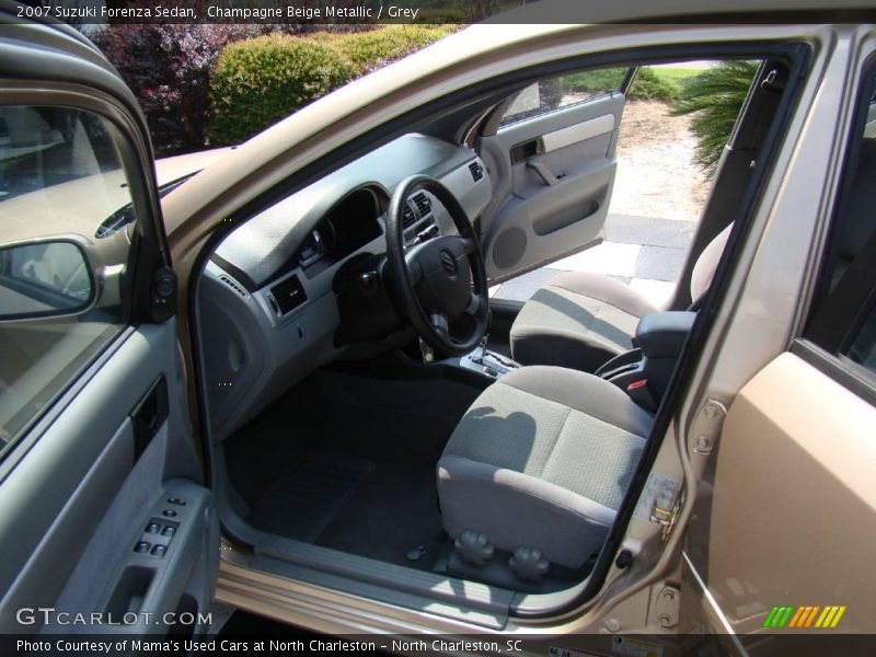 Champagne Beige Metallic / Grey 2007 Suzuki Forenza Sedan