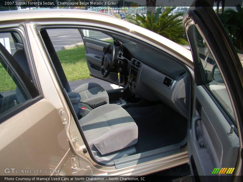 Champagne Beige Metallic / Grey 2007 Suzuki Forenza Sedan